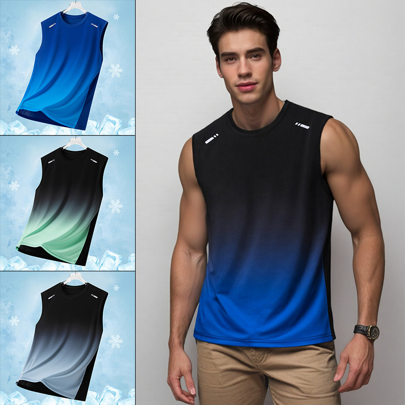 Sleeveless Undershirt - قميص رياضي رجالي بدون أكمام بتدرج