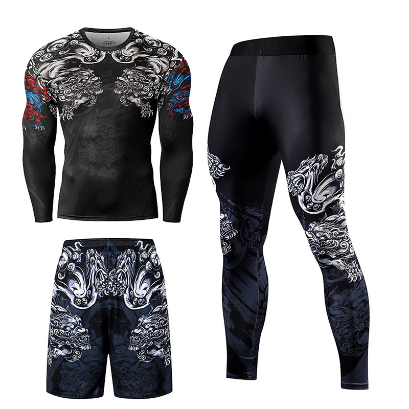 2/3 قطعة الرجال جيو جيتسو رياض - مراجعة Compression Long Pant وسعره